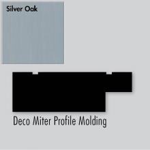 Strasser Woodenwork 83.419 - 2.25 X .75 X 72 Molding Deco Miter Silver Oak