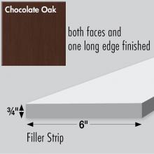 Strasser Woodenwork 83.067 - 6 X .75 X 36 Filler Strip Choc Oak