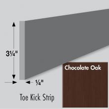 Strasser Woodenwork 83.073 - 3.25 X .25 X 84 Toe Kick Strip Choc Oak