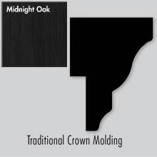 Strasser Woodenwork 83.223 - 2 X 1.25 X 72 Traditional Crown Strip Midnight Oak