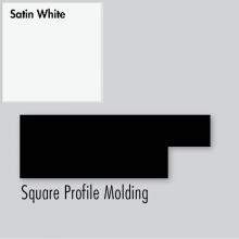 Strasser Woodenwork 83.033 - 2.25 X .75 X 72 Molding Square Sat White