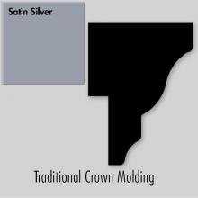 Strasser Woodenwork 83.294 - 2 X 1.25 X 72 Traditional Crown Strip Sat Silver
