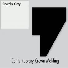 Strasser Woodenwork 83.334 - 1.75 X 1.25 X 72 Contemp Crown Strip Powder Grey
