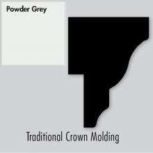 Strasser Woodenwork 83.333 - 2 X 1.25 X 72 Traditional Crown Strip Powder Grey