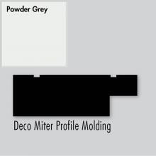 Strasser Woodenwork 83.410 - 2.25 X .75 X 72 Molding Deco Miter Powder Grey