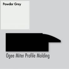 Strasser Woodenwork 83.426 - 2.25 X .75 X 72 Molding Ogee Miter Powder Grey