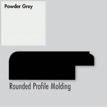 Strasser Woodenwork 83.338 - 2.25 X .75 X 72 Molding Round Powder Grey