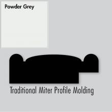 Strasser Woodenwork 83.396 - 2.25 X .75 X 72 Molding Miter Powder Grey