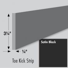 Strasser Woodenwork 83.218 - 3.25 X .25 X 84 Toe Kick Strip Sat Black
