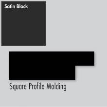 Strasser Woodenwork 83.174 - 2.25 X .75 X 72 Molding Square Sat Black