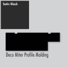 Strasser Woodenwork 83.411 - 2.25 X .75 X 72 Molding Deco Miter Sat Black