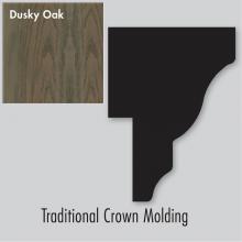 Strasser Woodenwork 85-035 - 2 X 1.25 X 72 Traditional Crown Strip Dusky Oak