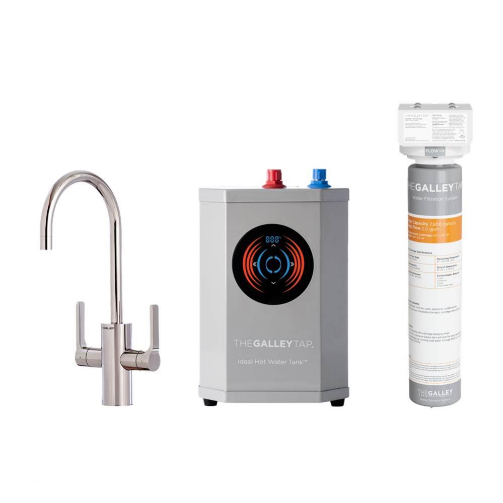Ideal Hot & Cold Tap in Polished Stainless Steel, Ideal Hot Water Tank  and Water Filtration S