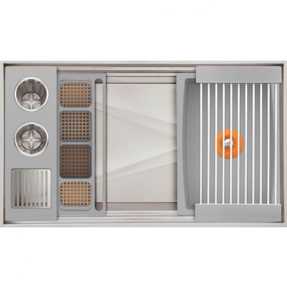 Ideal ThinTop™ WashStation™ 3S with Four Tool Wash Kit in Exclusive Gray Resin / ResinPlus