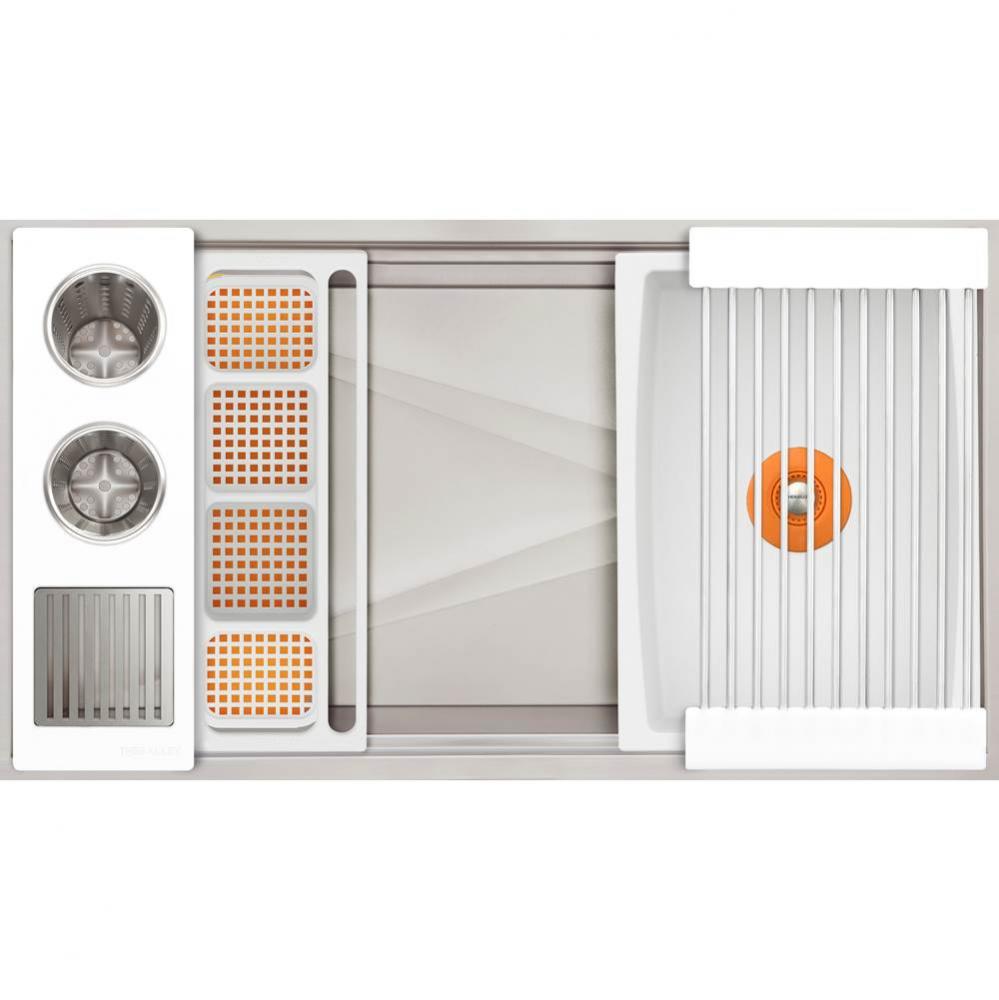 Ideal WashStation  3S with Four Tool Wash Kit in Designer White Resin