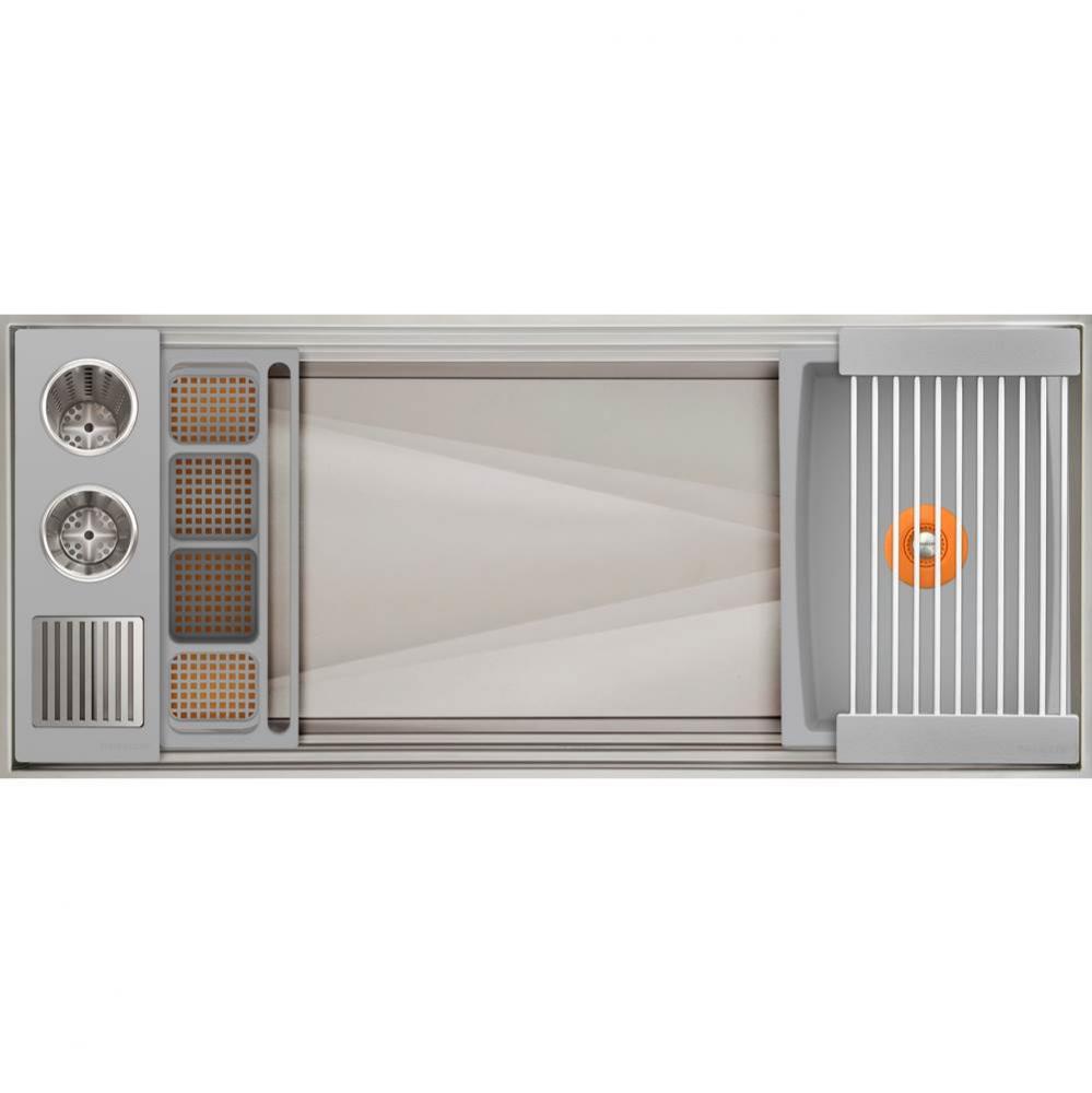Ideal ThinTop™ WashStation™ 4S with Four Tool Wash Kit in Exclusive Gray Resin / ResinPlus