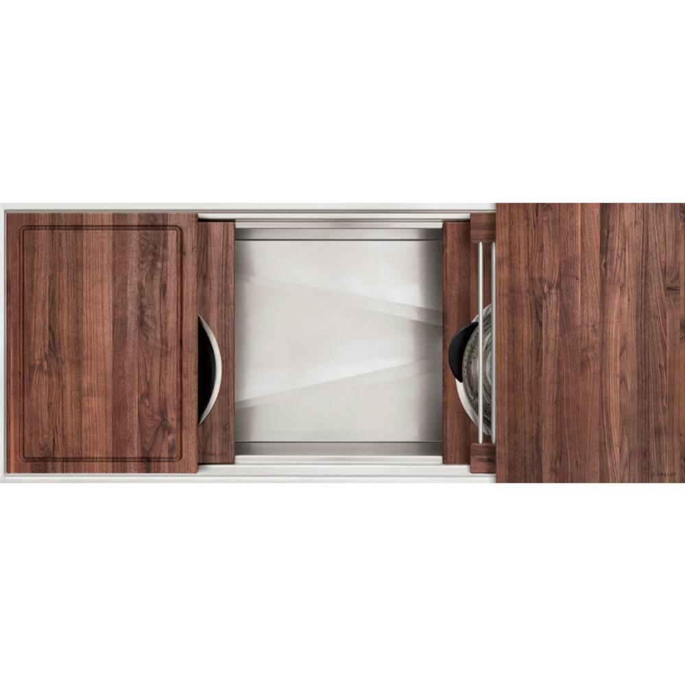 Ideal ThinTop™ Workstation 4S with Five Tool Culinary Kit in American Black Walnut