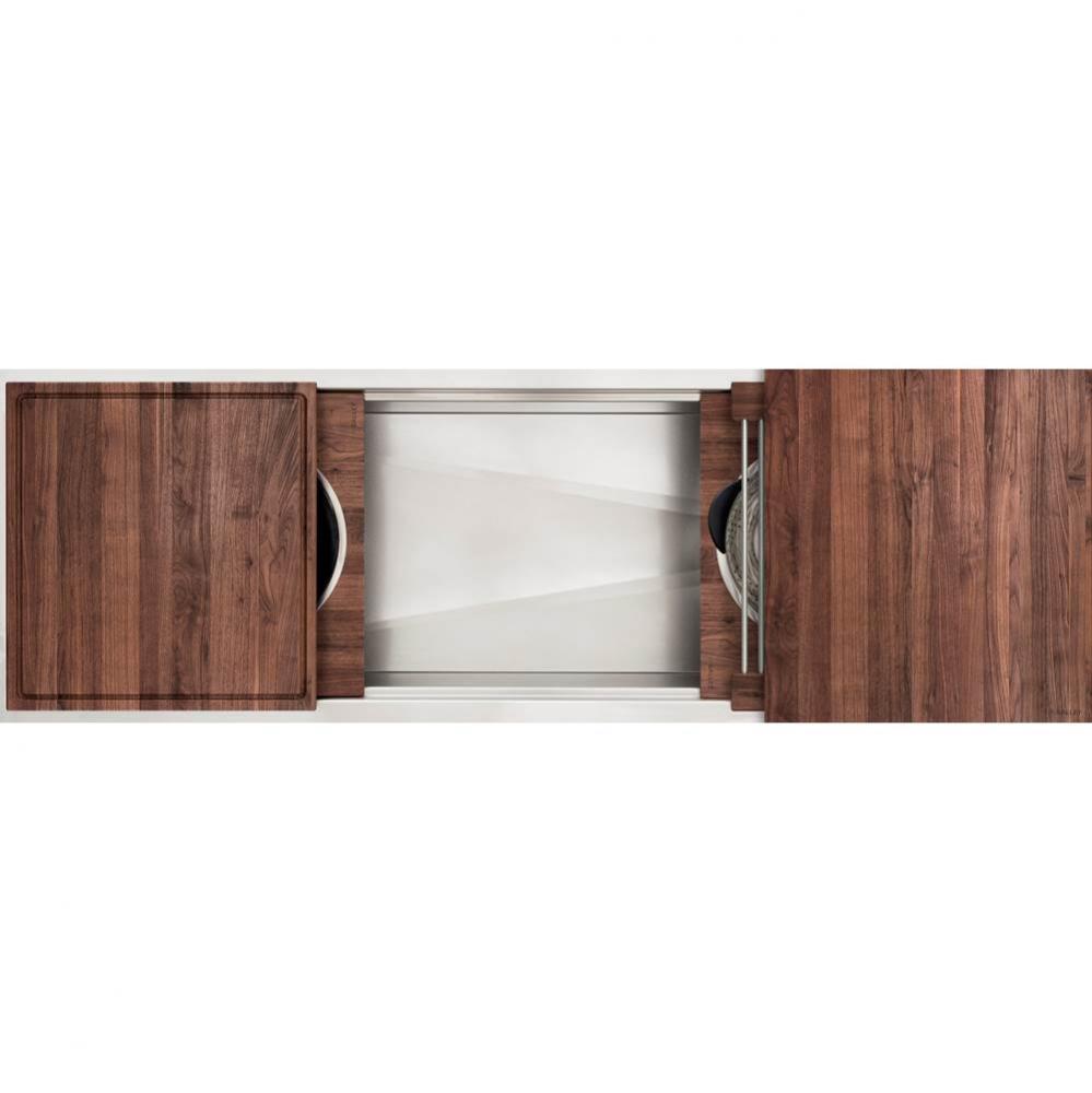 Ideal Workstation 5S with Eight Tool Culinary Kit in American Black Walnut