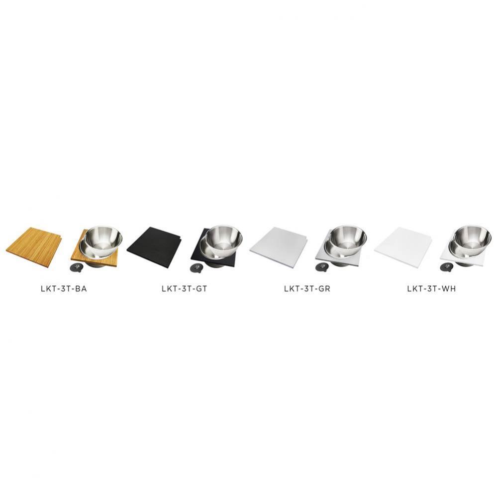 Corner Kit including Three Tools in Designer White Resin