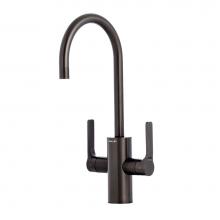 The Galley IHT-D-BSS - Ideal Hot & Cold Tap in PVD Satin Black Stainless Steel and Ideal Hot Water Tank