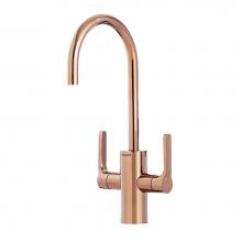 The Galley IHT-D-RSS - Ideal Hot & Cold Tap in PVD Polished Rose Gold Stainless Steel and Ideal Hot Water Tank