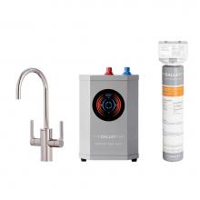 The Galley IHTF-D-PSS - Ideal Hot & Cold Tap in Polished Stainless Steel, Ideal Hot Water Tank  and Water Filtration S
