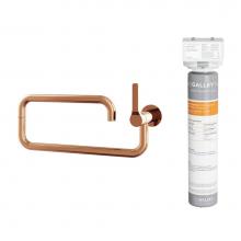 The Galley IPTF-D-RSS - Ideal Pot Filler Tap in PVD Polished Rose Gold Stainless Steel and Water Filtration System