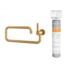 The Galley IPTF-D-YSS - Ideal Pot Filler Tap in PVD Brushed Gold Stainless Steel and Water Filtration System