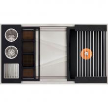 The Galley IWA-3-S-GT - Ideal WashStation  3S with Four Tool Wash Kit in Graphite Wood Composite and Resin