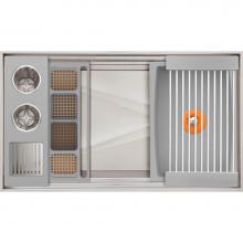 The Galley IWA-3-S-TT-GR - Ideal ThinTop™ WashStation™ 3S with Four Tool Wash Kit in Exclusive Gray Resin / ResinPlus