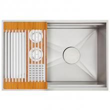 The Galley IWA-30-S-BA - Ideal WashStation  30S with Four Tool Wash Kit Two Tools in Natural Golden Bamboo, Two Tools in Ex