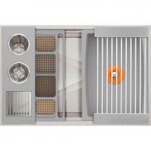 The Galley IWA-30-S-GR - Ideal WashStation  30S with Four Tool Wash Kit in Exclusive Gray Resin