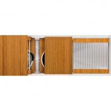 The Galley IWS-3-S-DD-18-S-BA - Ideal Workstation 3S + 18'' DryDock  Drain Side, Four Tool Culinary Kit, One DryDock Too