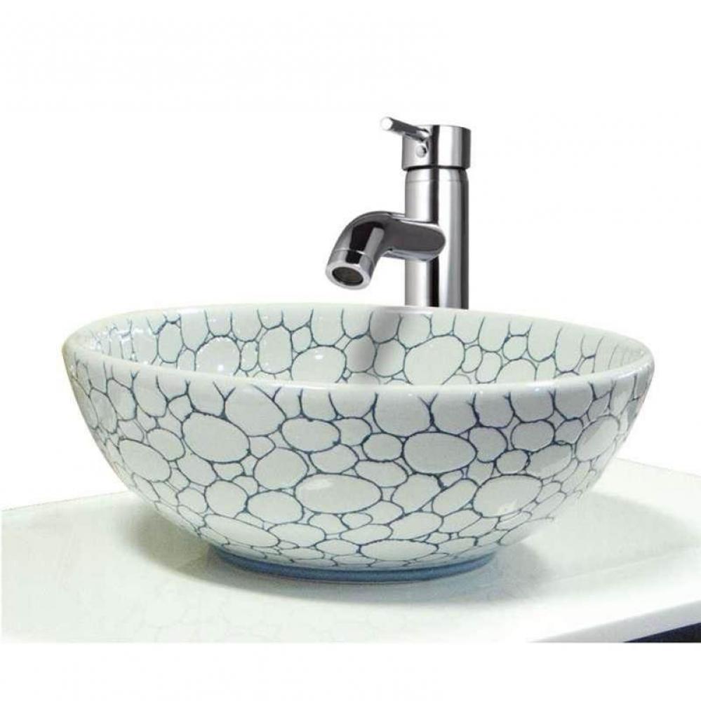 Valbonne Fireclay 16-in Round Vessel Sink