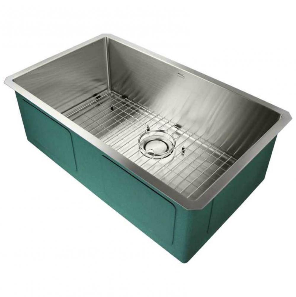 Diamond Stainless Steel 30-in Undermount Kitchen Sink