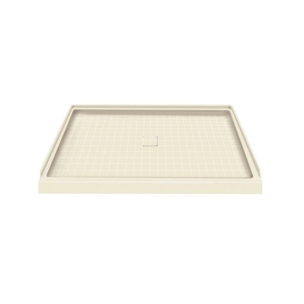 48'' x 34'' Solid Surface Shower Base in Biscuit