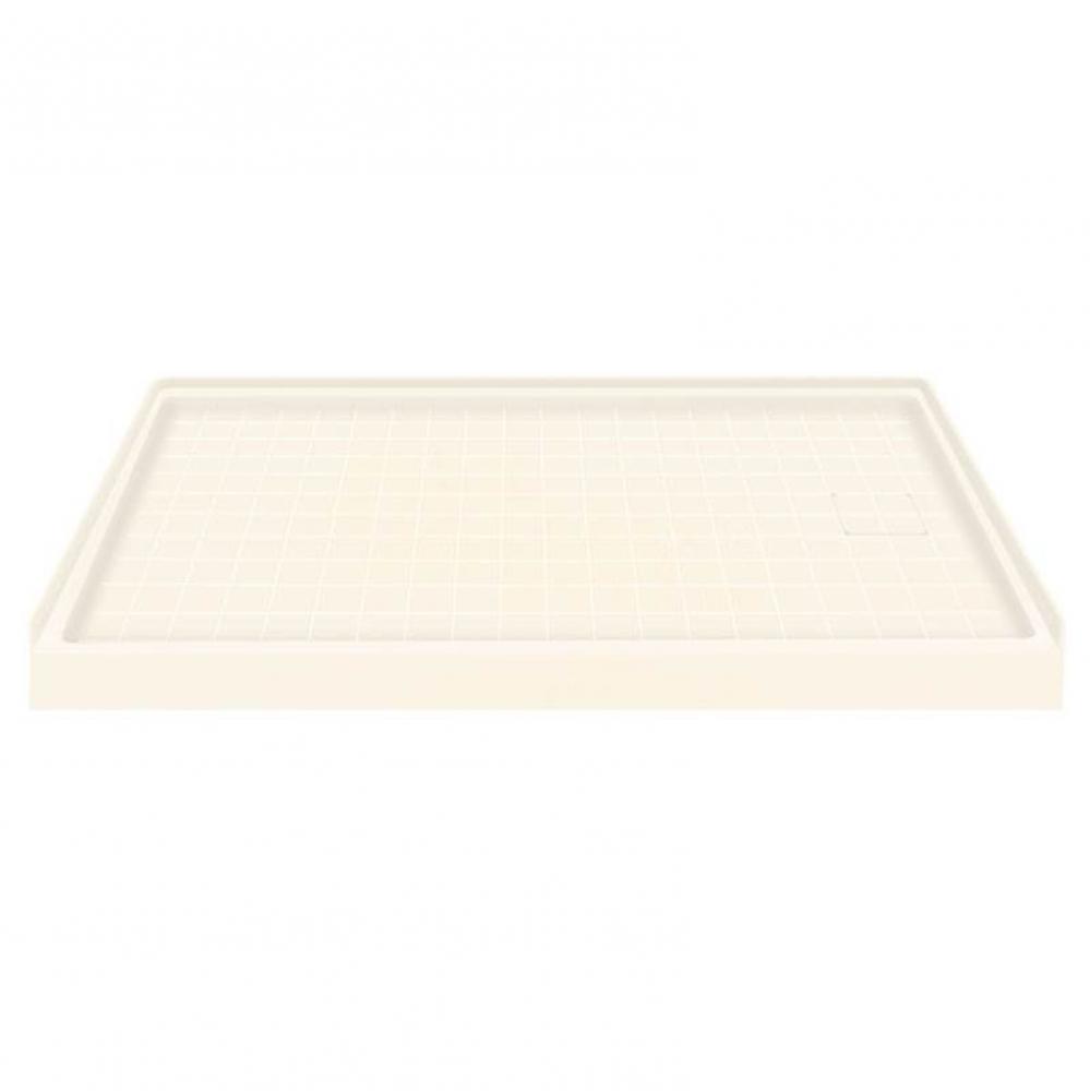 Solid Surface 60-in x 30-in Shower Base with Right Drain
