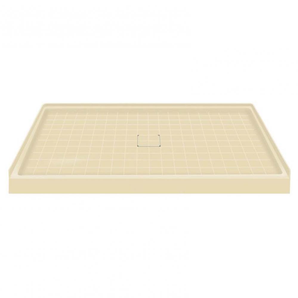 Solid Surface 60-in x 36-in Shower Base with Center Drain