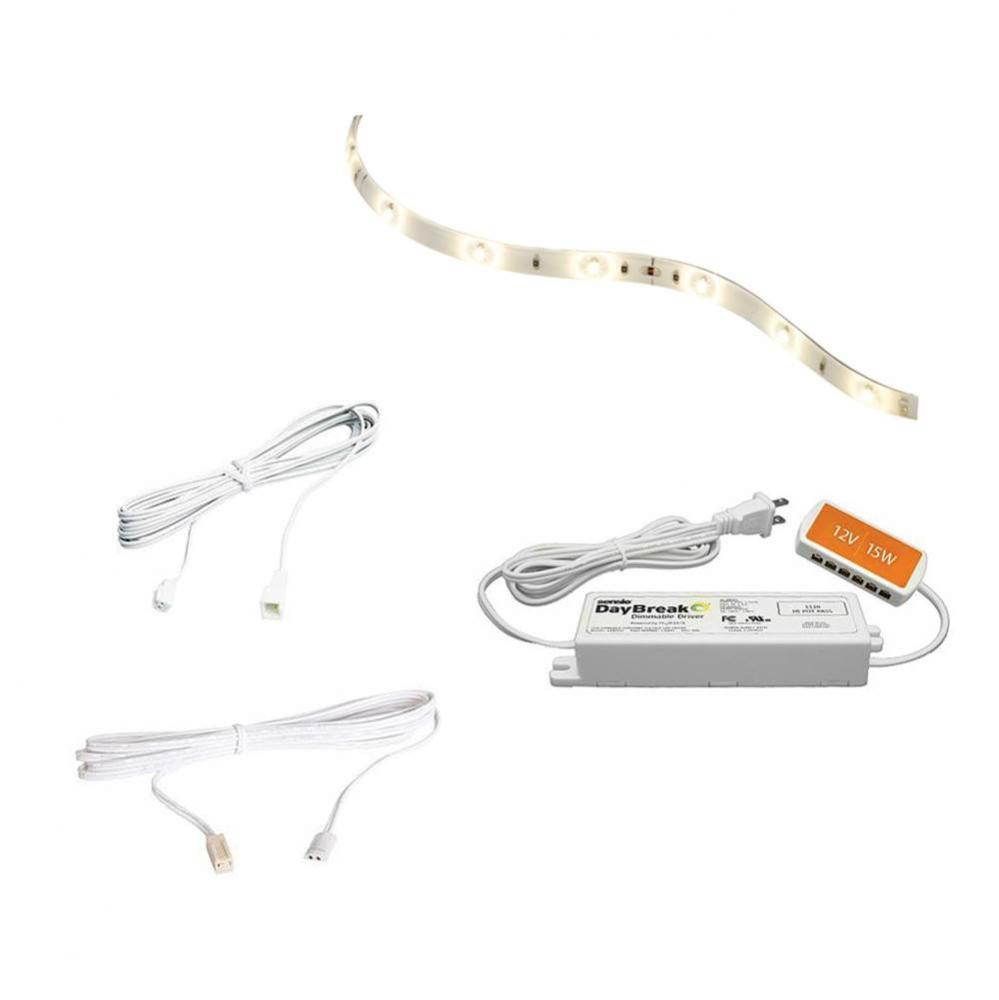 Under-Cabinet LED Strip Lighting Kit (Dimmable)