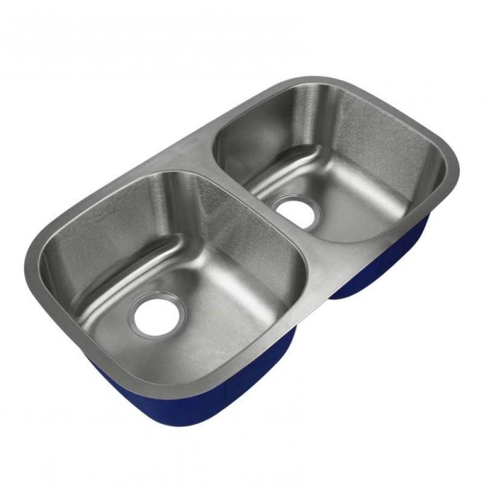 Meridian Stainless Steel 32-in Undermount Kitchen Sink