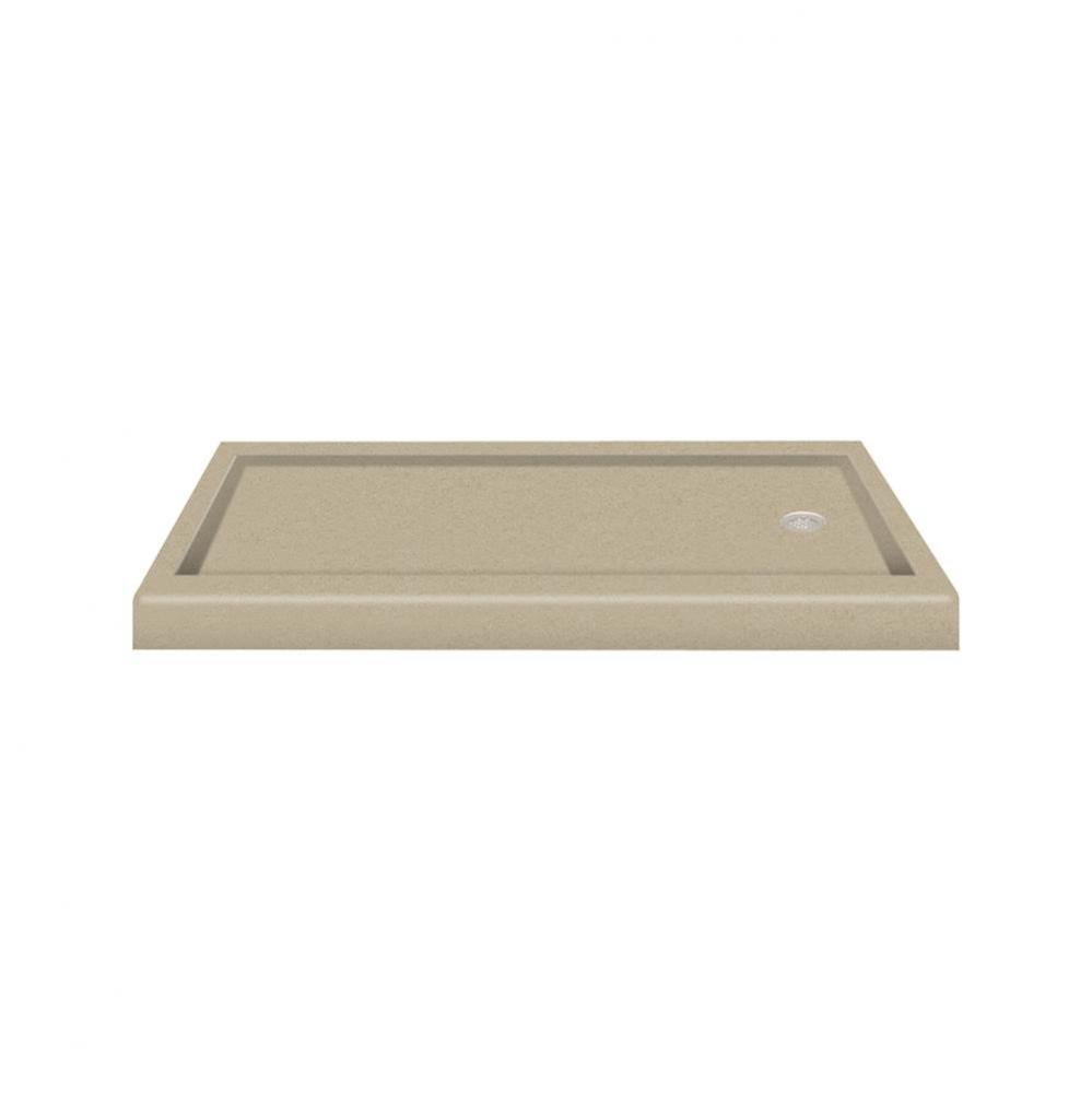 Decor Solid Surface  60-in x 32-in Shower Base with Right Drain