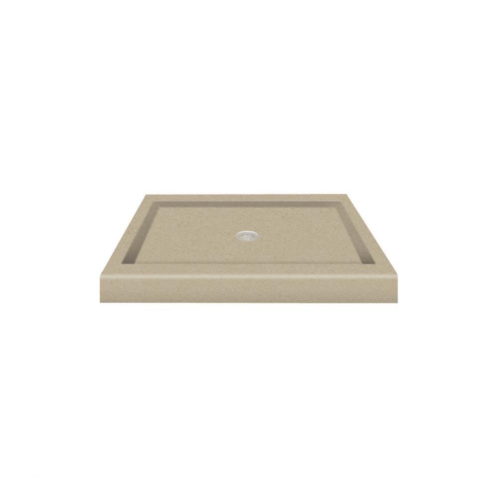 Decor Solid Surface 36-in x 36-in Shower Base with Center Drain