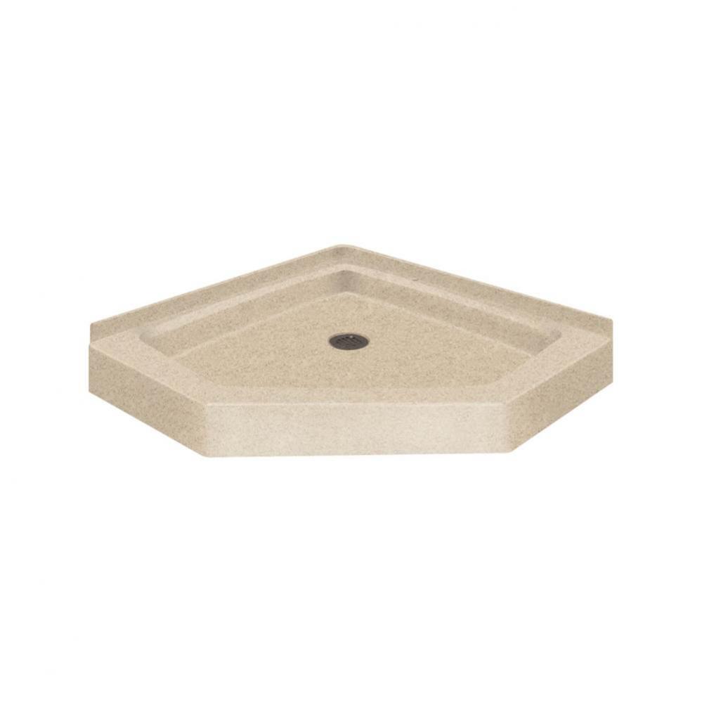 42'' x 42'' Decor Solid Surface Shower Base in Matrix Khaki