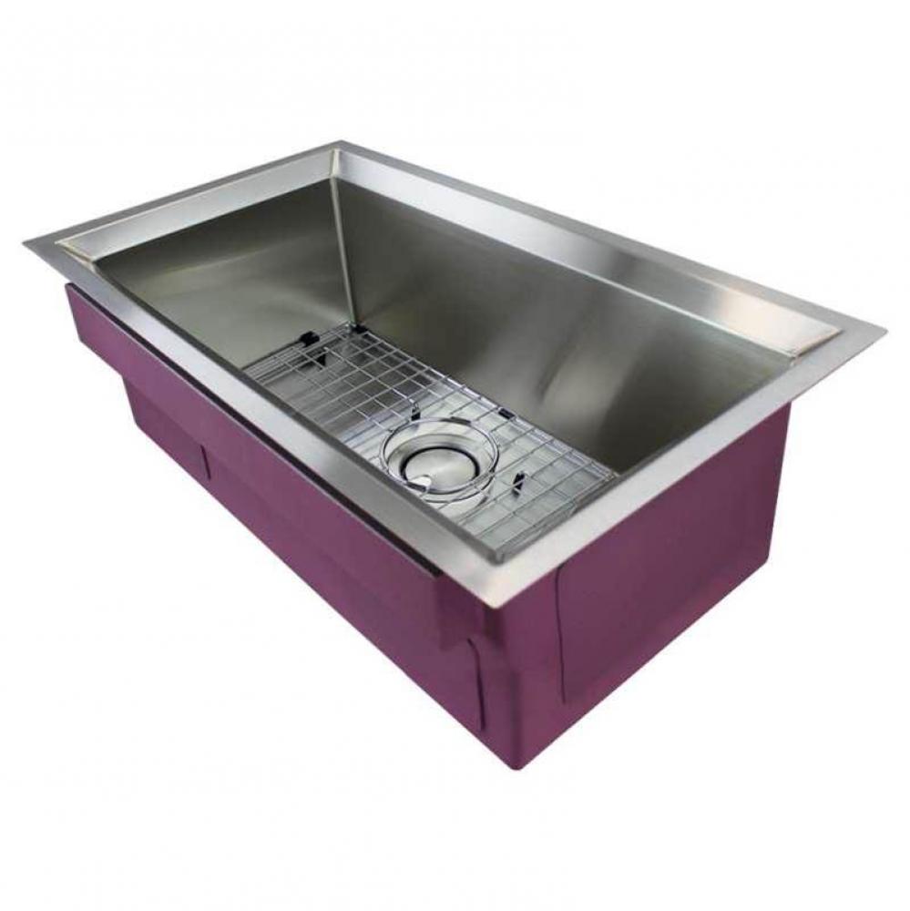 Studio Stainless Steel 33-in Undermount Kitchen Sink