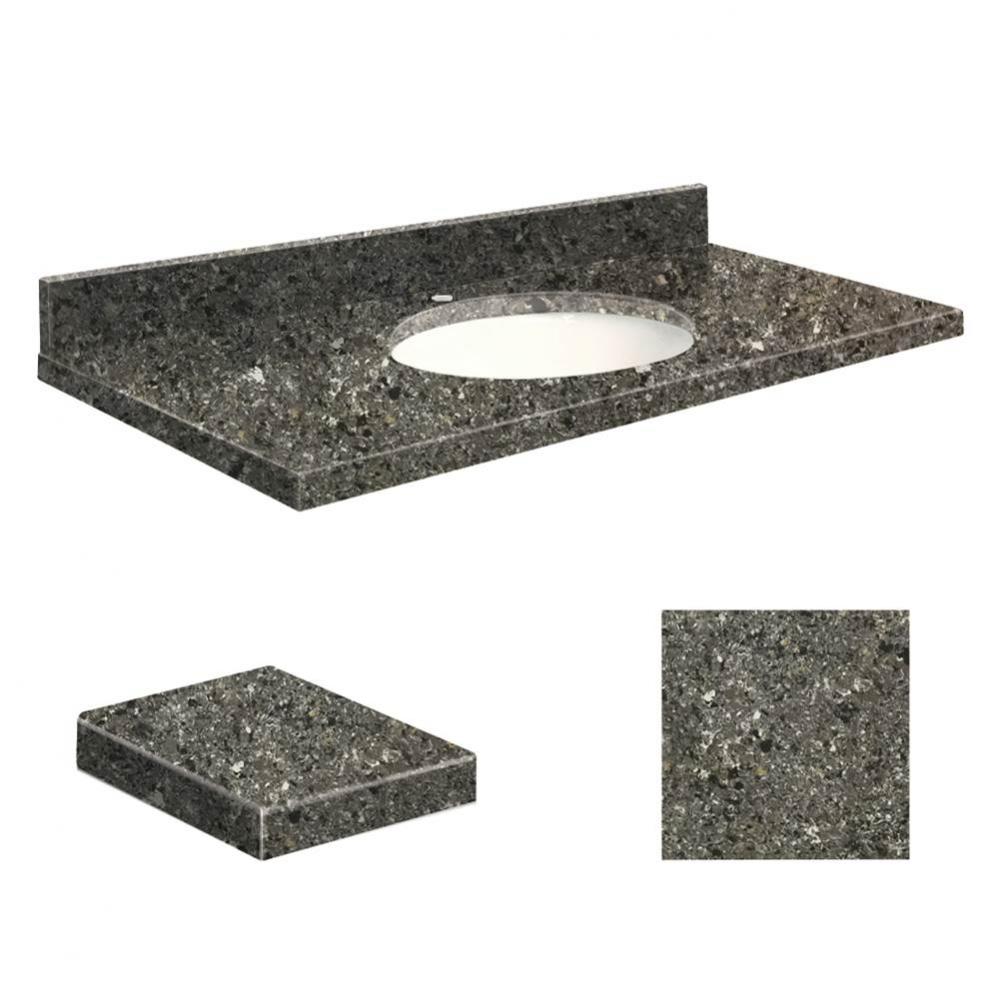 Quartz 37-in x 19-in Bathroom Vanity Top with Eased Edge, Single Faucet Hole, and White Bowl in Te