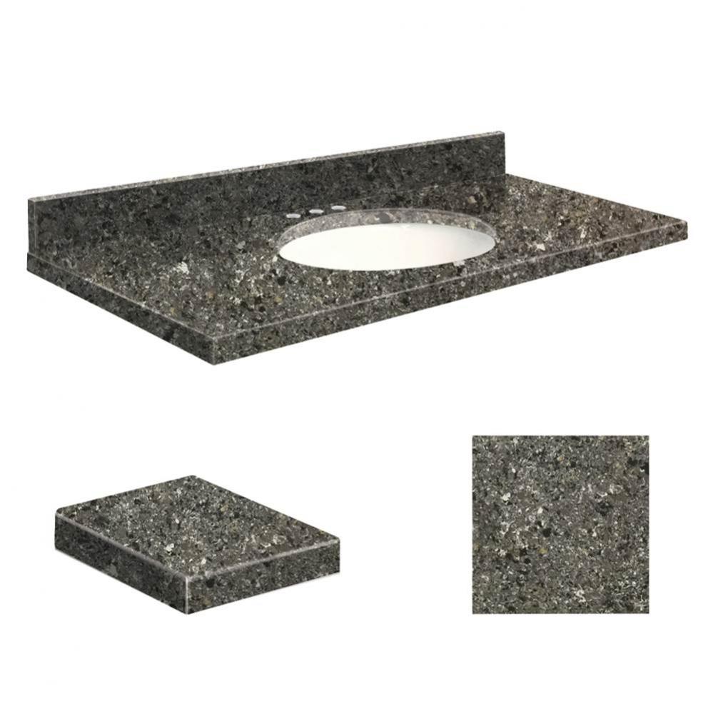 Quartz 37-in x 22-in Bathroom Vanity Top with Eased Edge, 8-in Centerset, and White Bowl in Tempes