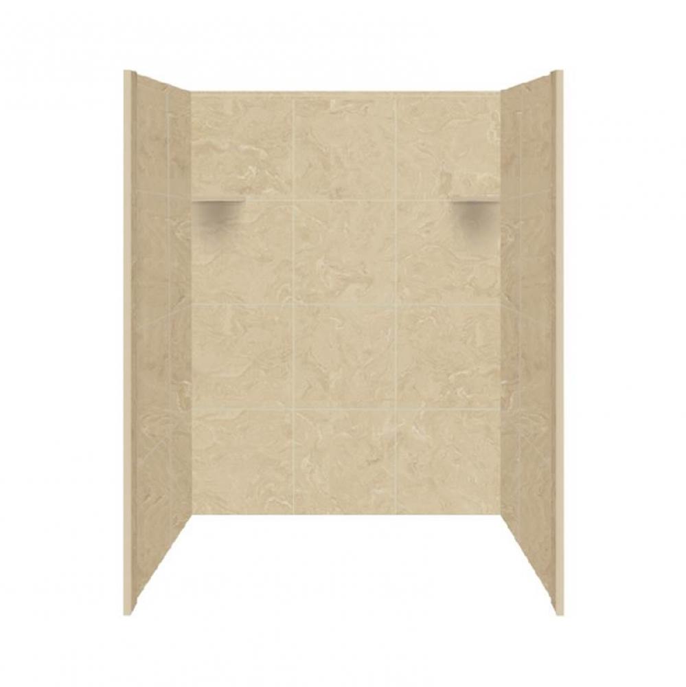 Studio Solid Surface 48-in x 72-in Shower Wall Surround