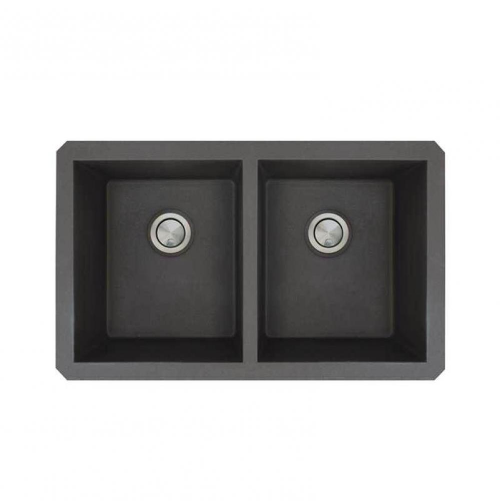 Radius Granite 31-in Undermount Kitchen Sink