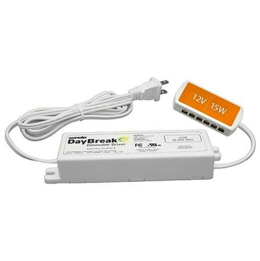 DayBreak 12V 15W Dimmable Driver with 12 Port ML Block