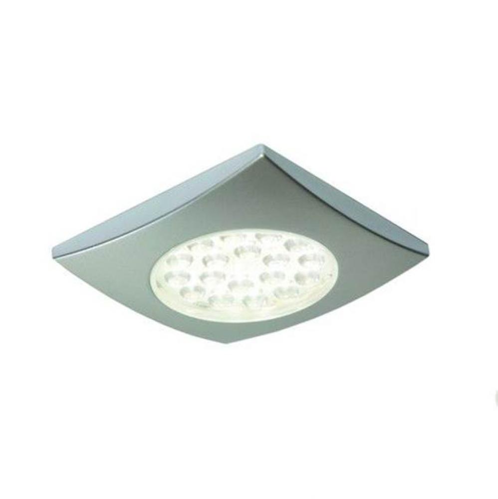 HD LED 24V 1.25W Aluminum Square Surface Puck Light, Cool White